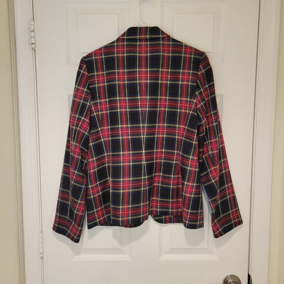 TOMMY HILFIGER PLAID BLAZER TAILORED FIT SZ 10 - Picture 12 of 12